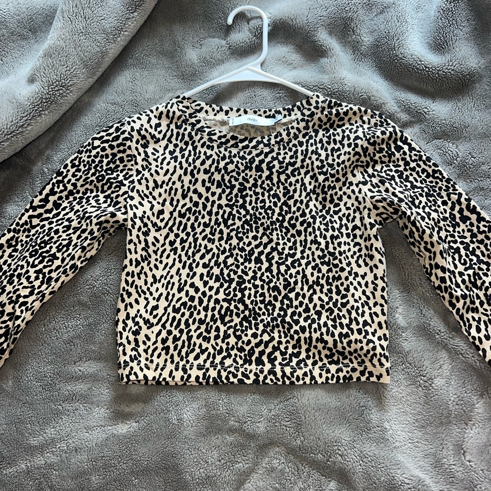 Adika Cropped Leopard Long Sleeve